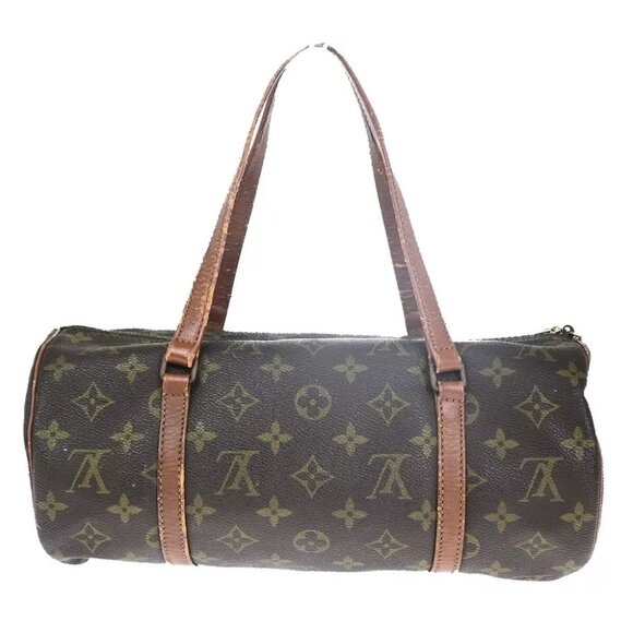 LOUIS VUITTON Logo PAPILLON 30 Hand Bag Monogram Leather Brown M51365 66HC021 - Picture 3 of 16